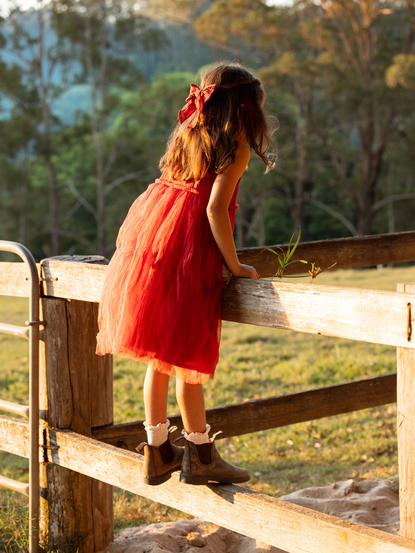 Cotton Bow - Christmas Red