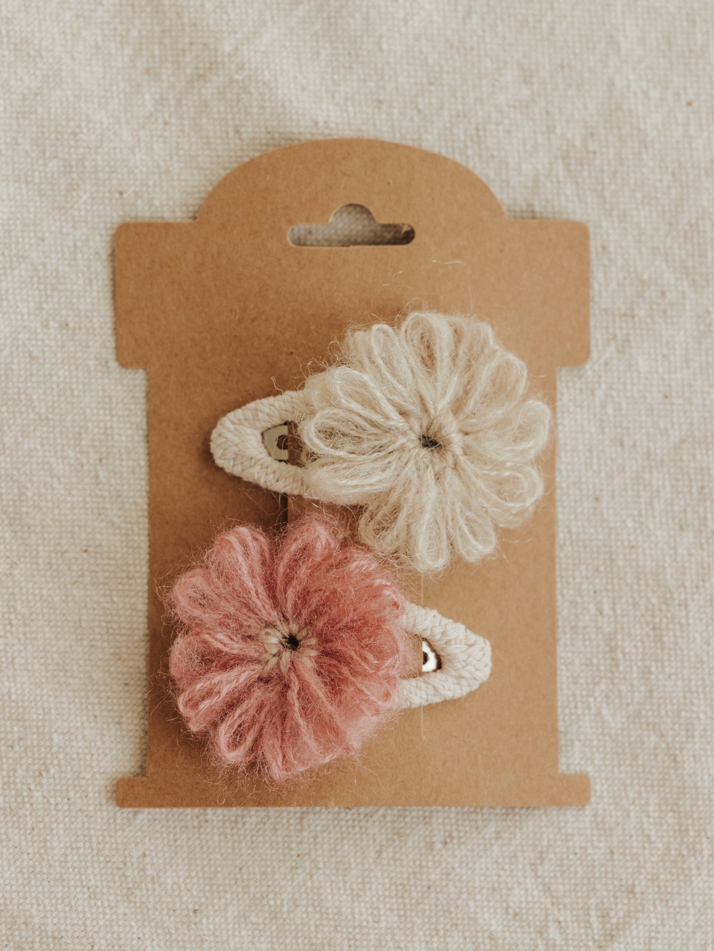 Flower Hair Clips - Antique Rose