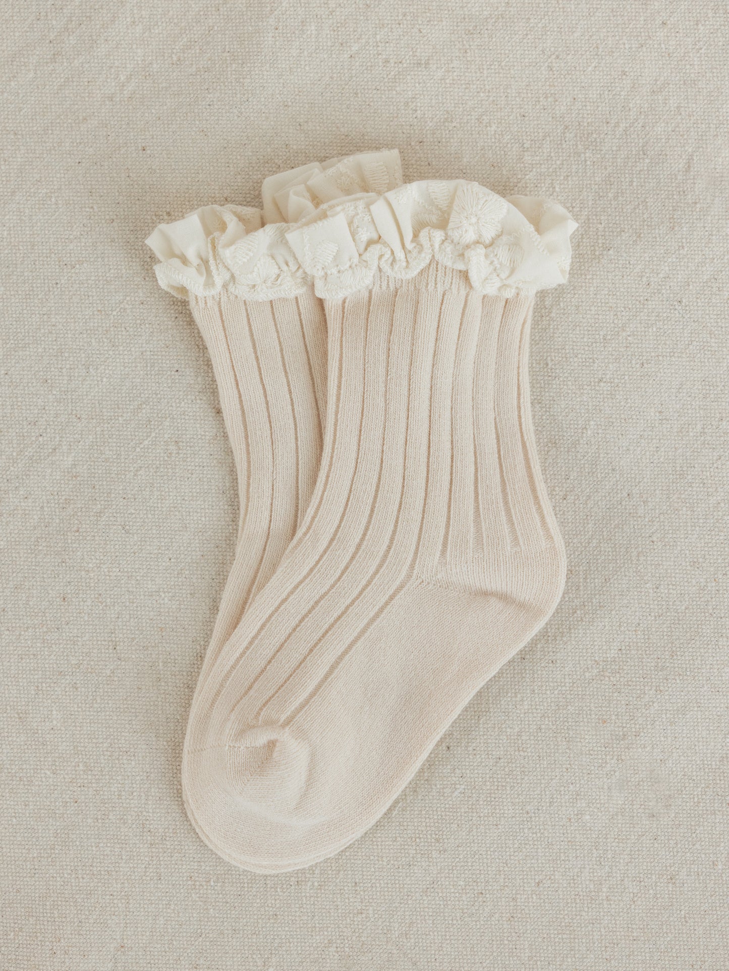 NEW Frilly Socks - Natural